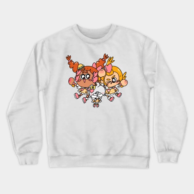 Doki Doki Teamwork! Crewneck Sweatshirt by Ebony Sanders